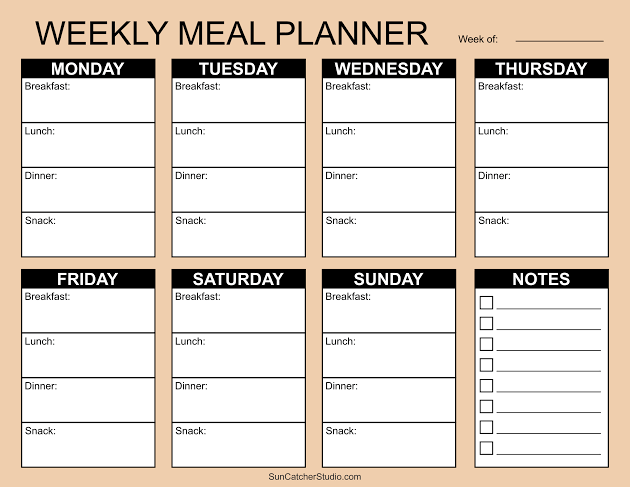 Free Meal Plan Templates: Your Blueprint to Stress-Free Weekly Eating