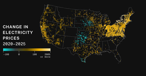 AI Data Centers Are Driving Up Power Bills – This Map Shows Where